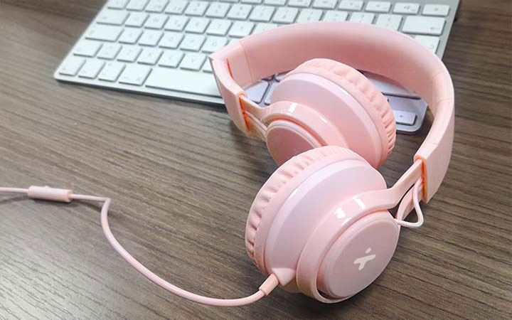 Xtech XTH-355 - Headphones with microphone - Para Tablet / Para Portable electronics / Para Cellular phone - Wired - Cutie for Kids Pink