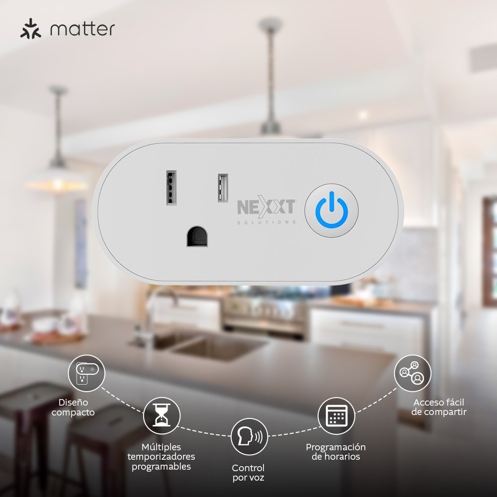 Nexxt Solutions Home - Smart plug Matter2PK