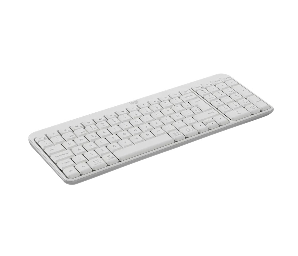 Logitech-K250 Compact Bluetooth Wireless Keyboard - Spanish Off-White