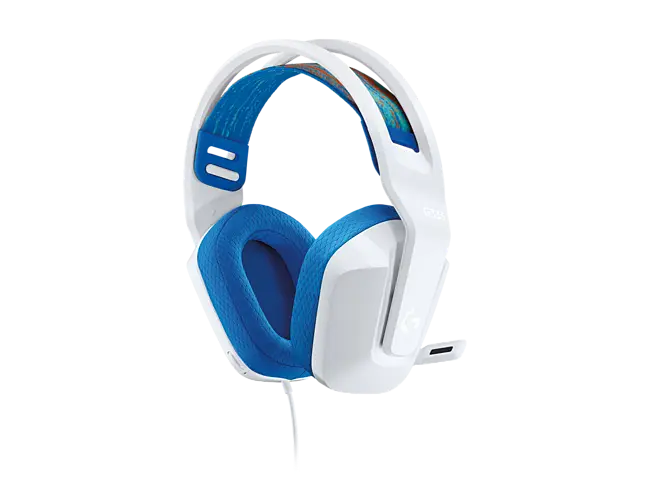 Logitech G G335 Wired Gaming Headset - Auricular - tamaño completo - cableado - conector de 3,5 mm - blanco - certificado Discord