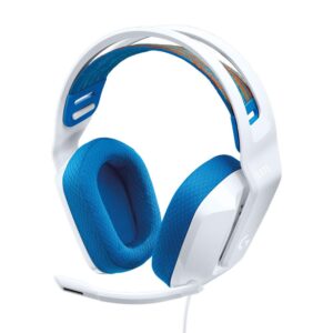 Logitech G G335 Wired Gaming Headset - Auricular - tamaño completo - cableado - conector de 3,5 mm - blanco - certificado Discord