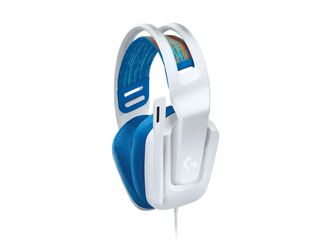 Logitech G G335 Wired Gaming Headset - Auricular - tamaño completo - cableado - conector de 3,5 mm - blanco - certificado Discord