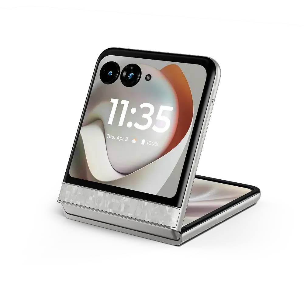 Motorola - 12 GB Razr 70 - Smartphone - Android - 512 GB - Bright white - Touch - XT2657-1