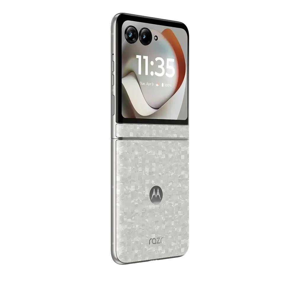 Motorola - 12 GB Razr 70 - Smartphone - Android - 512 GB - Bright white - Touch - XT2657-1