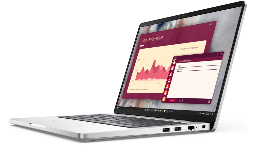 Portátil Dell Pro Silver, intel Ultra 7-255U, 32GB RAM DDR5, 1TB SSD M.2, Pantalla de 14", Windows 11 Profesional OEM - PC14250_U7ARL321TBWPS_3WX
