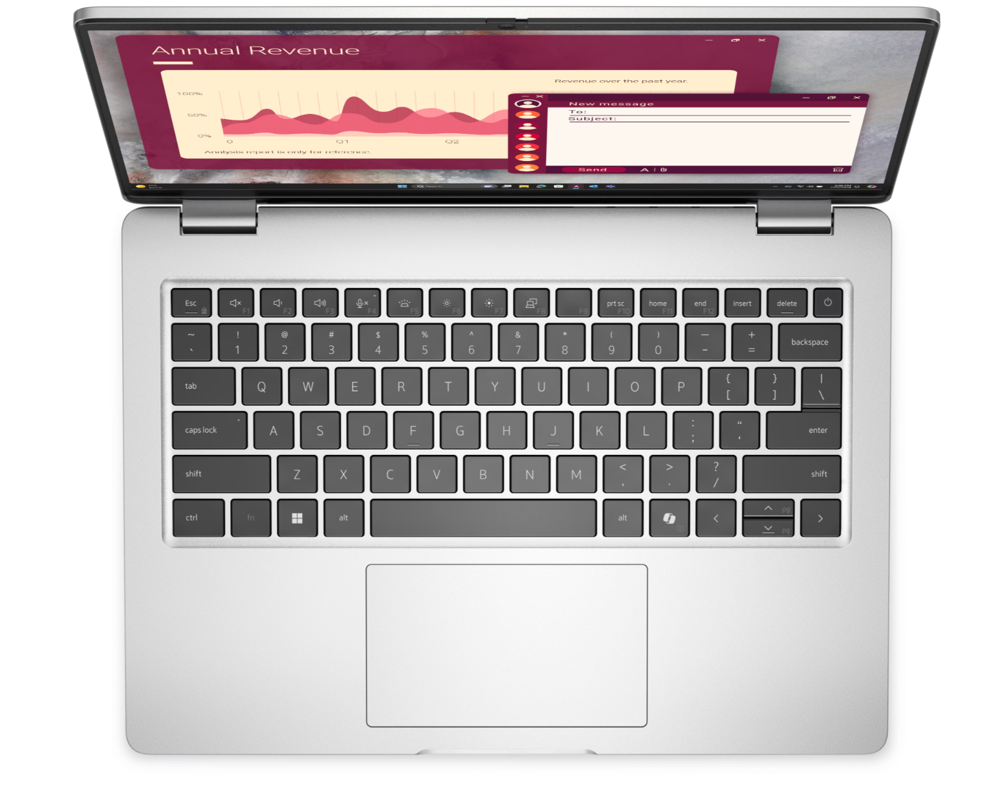 Portátil Dell Pro Silver, intel Ultra 7-255U, 32GB RAM DDR5, 1TB SSD M.2, Pantalla de 14", Windows 11 Profesional OEM - PC14250_U7ARL321TBWPS_3WX