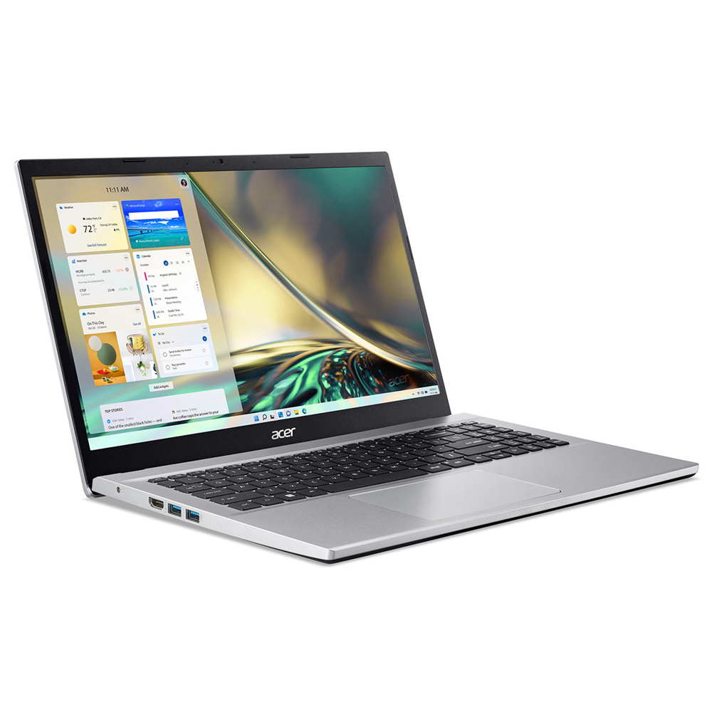 Acer A3 - Notebook - 15.6" - AMD Ryzen 7 5825U  / 2.0 GHz - DDR4 SDRAM - 16 GB - 512 GB SSD - AMD Radeon Graphics - Windows 11 Home - Silver - Spanish - 1-year warranty