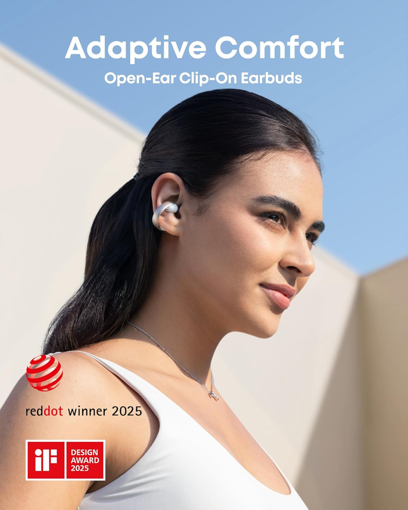 Soundcore - Headphones - Aeroclip White