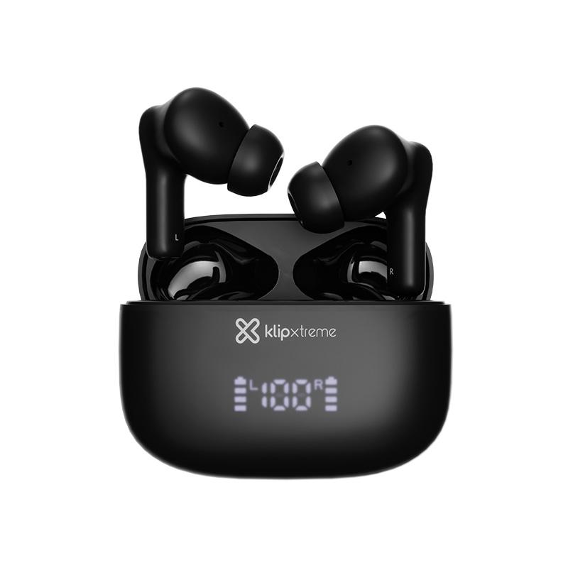 Klip Xtreme - True wireless earphones - Para Phone / Para Portable electronics / Para Tablet - Wireless - 17Hrs IPX White