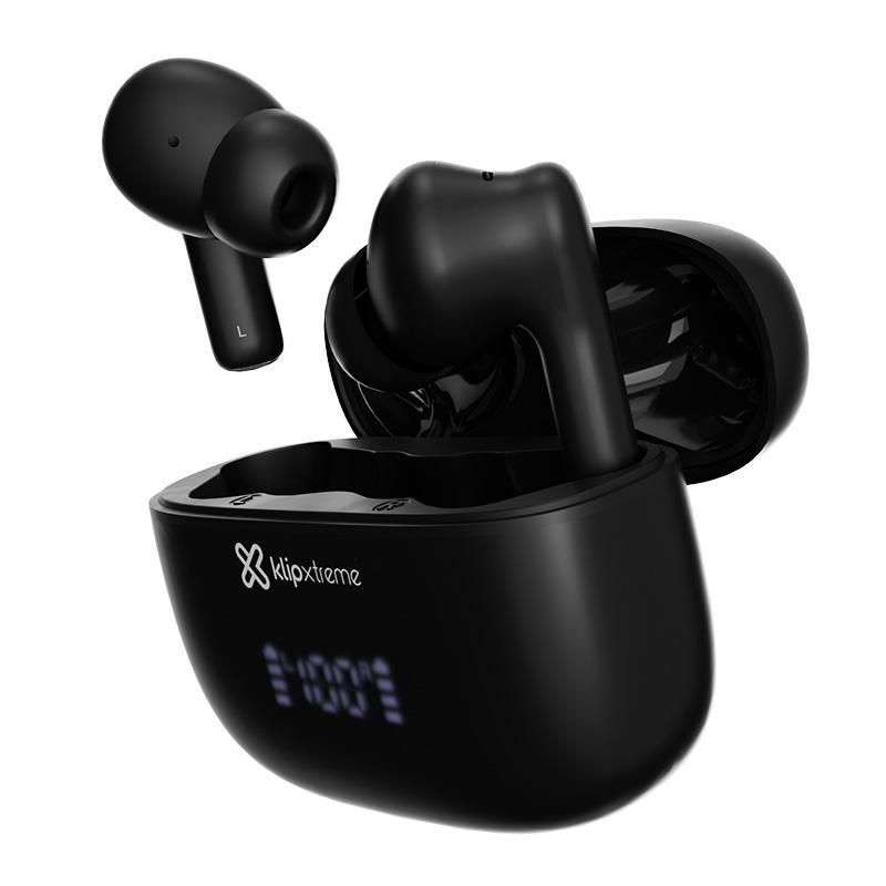Klip Xtreme - True wireless earphones - Para Phone / Para Portable electronics / Para Tablet - Wireless - 17Hrs IPX White