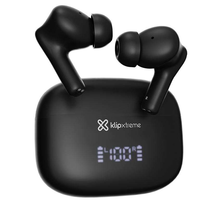 Klip Xtreme - True wireless earphones - Para Phone / Para Portable electronics / Para Tablet - Wireless - 17Hrs IPX White