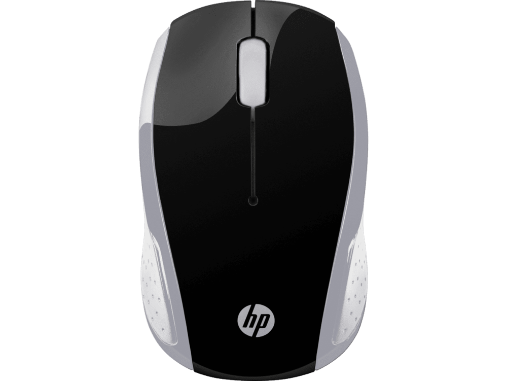 HP 200 - Ratón - diestro y zurdo - óptico - inalámbrico - 2.4 GHz - receptor inalámbrico USB - plata - para Pavilion 24, 27, 590, 595, TP01