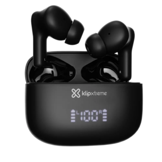 Klip Xtreme - True wireless earphones - Para Phone / Para Portable electronics / Para Tablet - Wireless - 26Hrs Hybdrid ANC Black