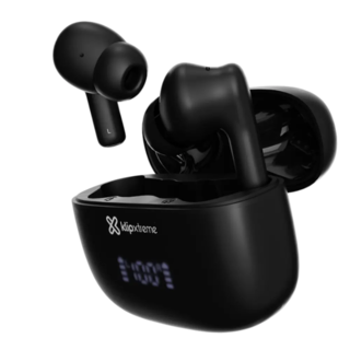 Klip Xtreme - True wireless earphones - Para Phone / Para Portable electronics / Para Tablet - Wireless - 26Hrs Hybdrid ANC Black