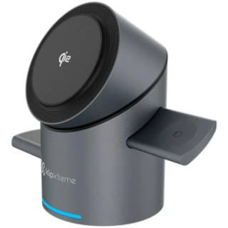Klip Xtreme - Charging stand / battery charger - 15 Watt - 24 pin USB-C - Cellular phone / Wireless earbuds / Apple AirPods / Apple Watch - Wireless - Para Smartphones