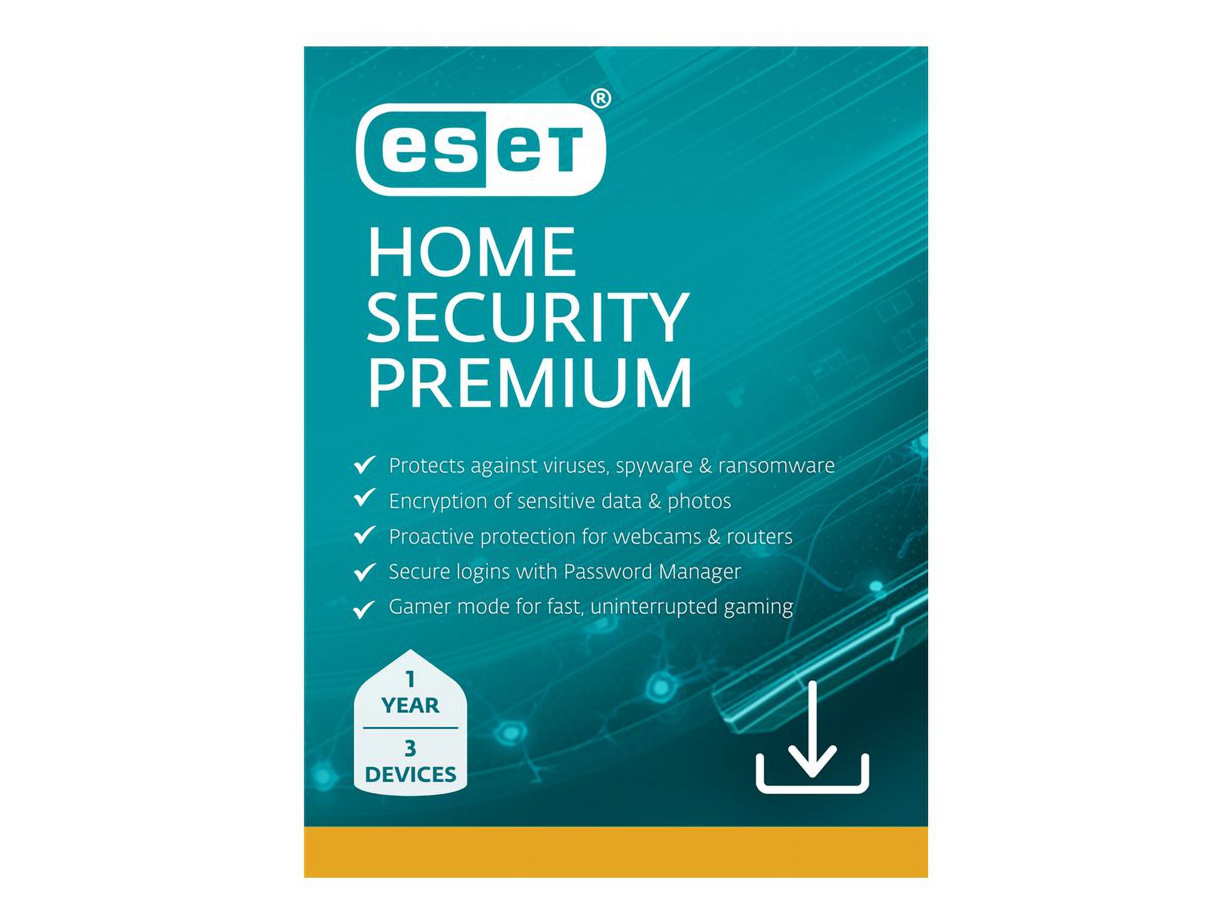 Eset Home Security Premium - 1 year - Download - 3 devices