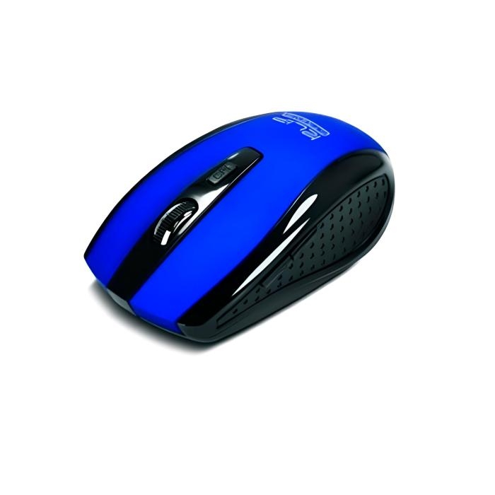 Klip Xtreme KMW-340 - Ratón - diestro - óptico - 6 botones - inalámbrico - 2.4 GHz - receptor inalámbrico USB - azul