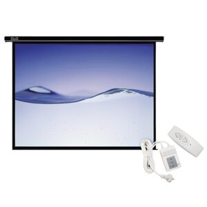 Klip Xtreme KPS-503 - Pantalla de proyección - Motor de 110v - 120 pulgada ( 305 cm ) - Dimensiones: 94.4" x 70.9" / 2.40 x 1.80 m - 4:3 - Grosor de la pantalla: 0.42mm +/-0.03 - Blanco Mate - Control remoto - VOLTAJE 110v
