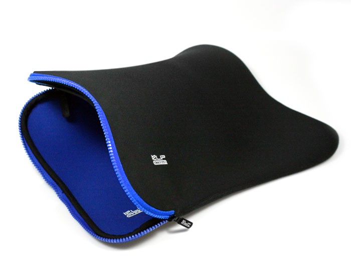 Klip Xtreme - Notebook sleeve - 15.6 in - Black blue - neoprene reversable
