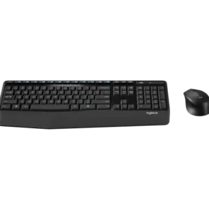 Logitech Wireless Combo MK345 - Juego de teclado y ratón - inalámbrico - 2.4 GHz - QWERTY - español - negro, azul
