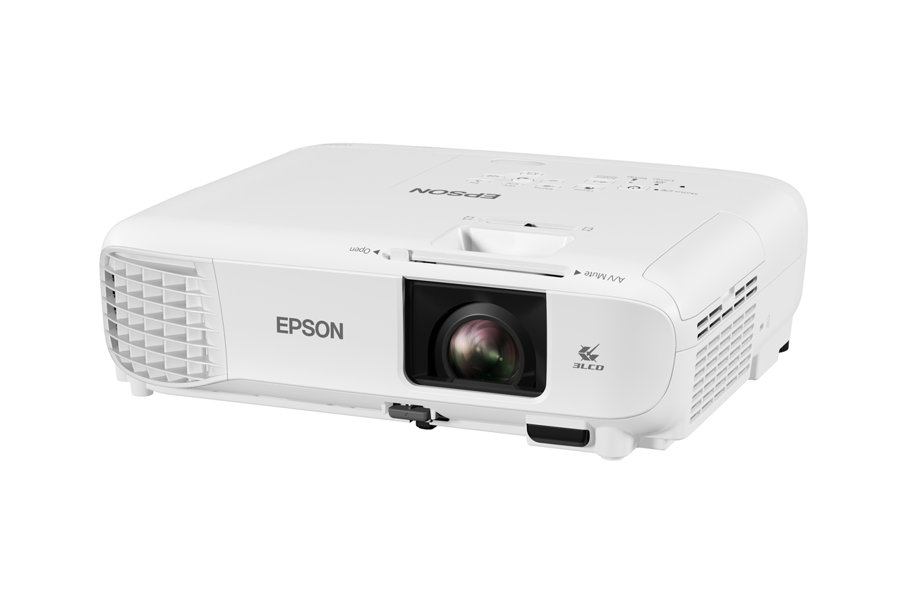 Epson - Proyector 3LCD - W49 - 3800L WXGA 1200x800 - RJ45, HDMIx2, VGAx2, RS232x2, 3,5mm in-out, USB A y B - Bocinas - 2 años