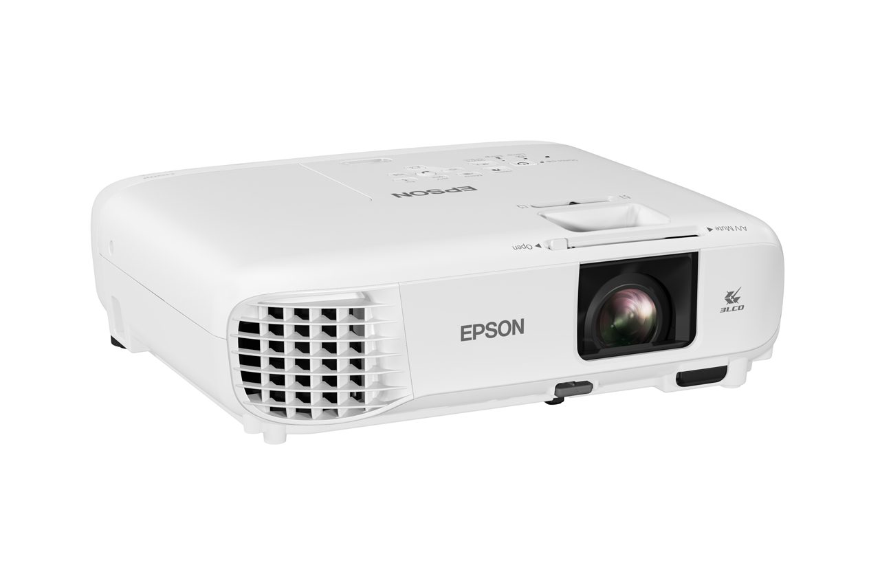 Epson - Proyector 3LCD - W49 - 3800L WXGA 1200x800 - RJ45, HDMIx2, VGAx2, RS232x2, 3,5mm in-out, USB A y B - Bocinas - 2 años