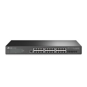 Switch Tplink TL-SG3428X 24 puertos 10-100-1000 + Administrable, Ranuras 4 SFP+ 10G - TL-SG3428X