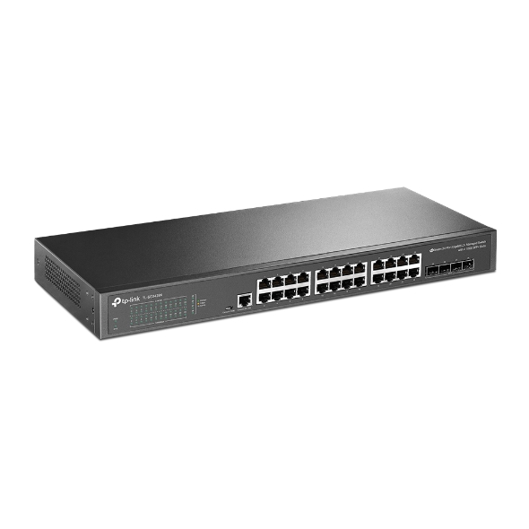 Switch Tplink TL-SG3428X 24 puertos 10-100-1000 + Administrable, Ranuras 4 SFP+ 10G - TL-SG3428X