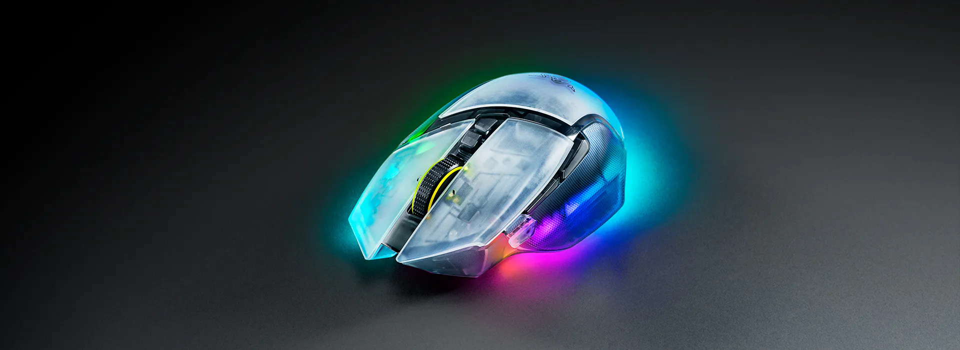 Razer Basilisk - Mouse - Wireless - Phantom Green - V3 Pro 35K - Ergonomic