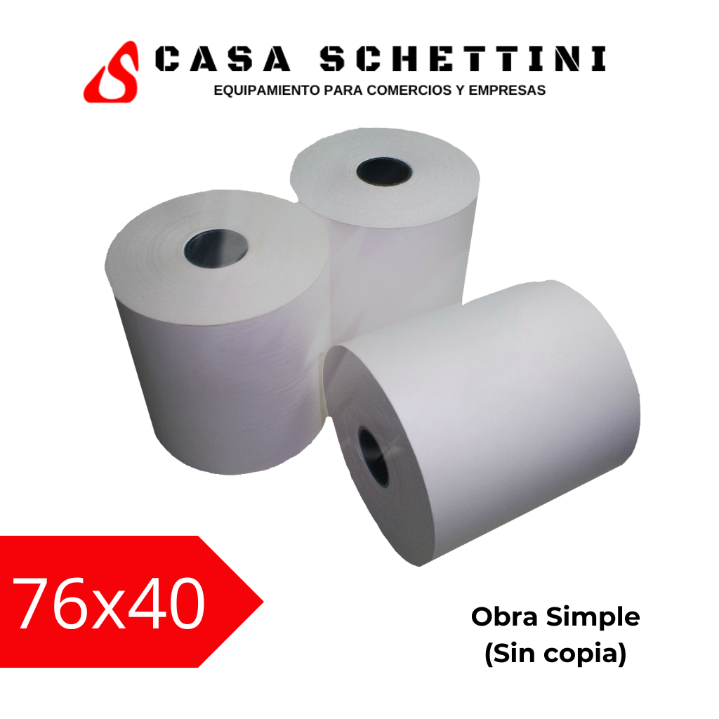 Rollo bond 76x40 Caja de 50 rollos