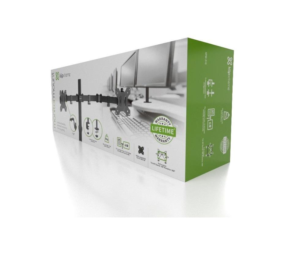 Klip Xtreme - Monitor mounting kit - Double 13"-32" - KPM-310