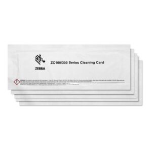 Zebra - Tarjeta limpiadora de impresora (paquete de 5) - para Zebra ZC100, ZC300