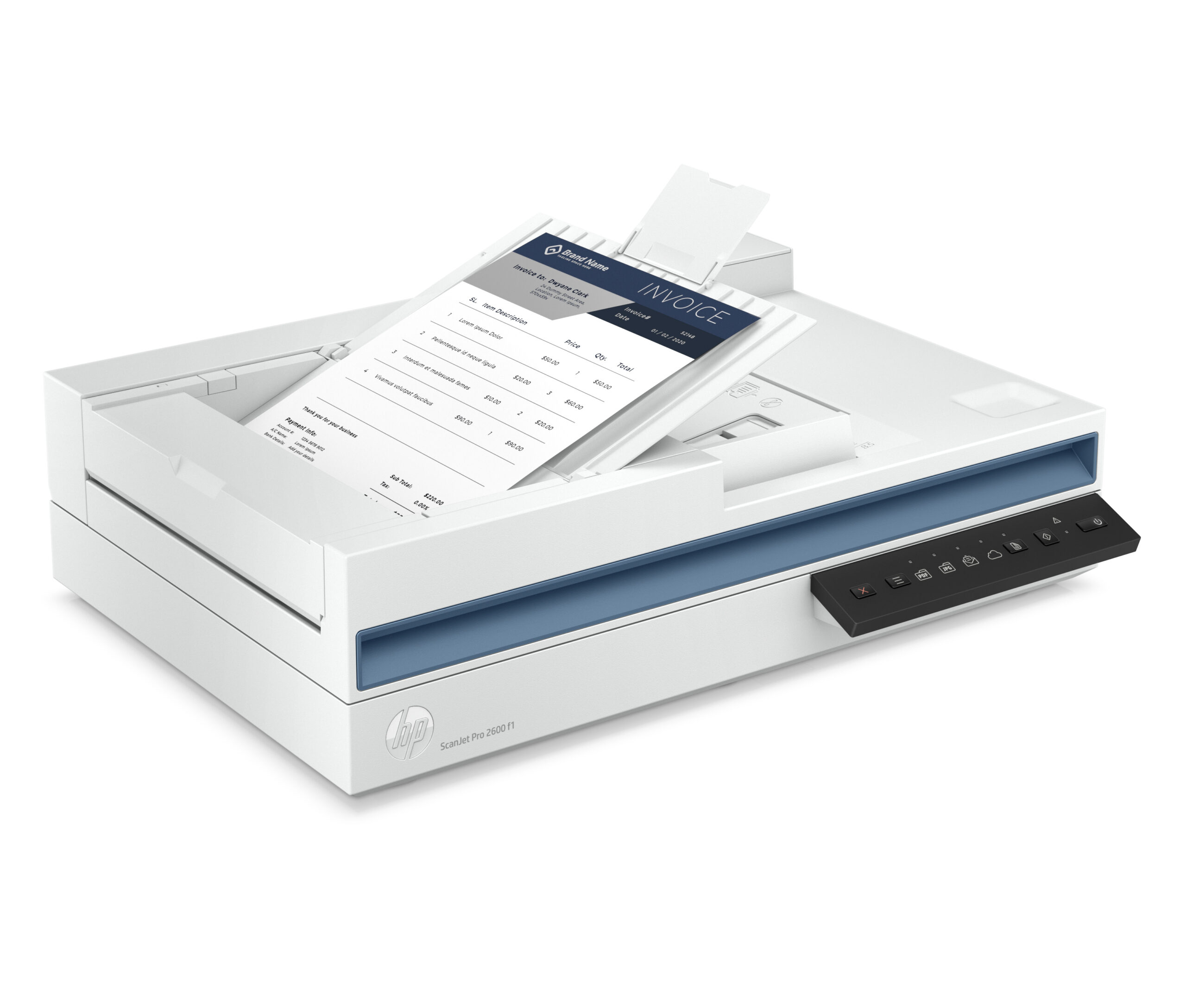 HP Scanjet Pro 2600 f1 - Escáner de documentos - CMOS / CIS - a dos caras - A4/Legal - 1200 ppp x 1200 ppp - hasta 25 ppm (mono) / hasta 25 ppm (color) - Alimentador automático de documentos (ADF) (60 hojas) - hasta 1500 exploraciones por día - USB 2.0