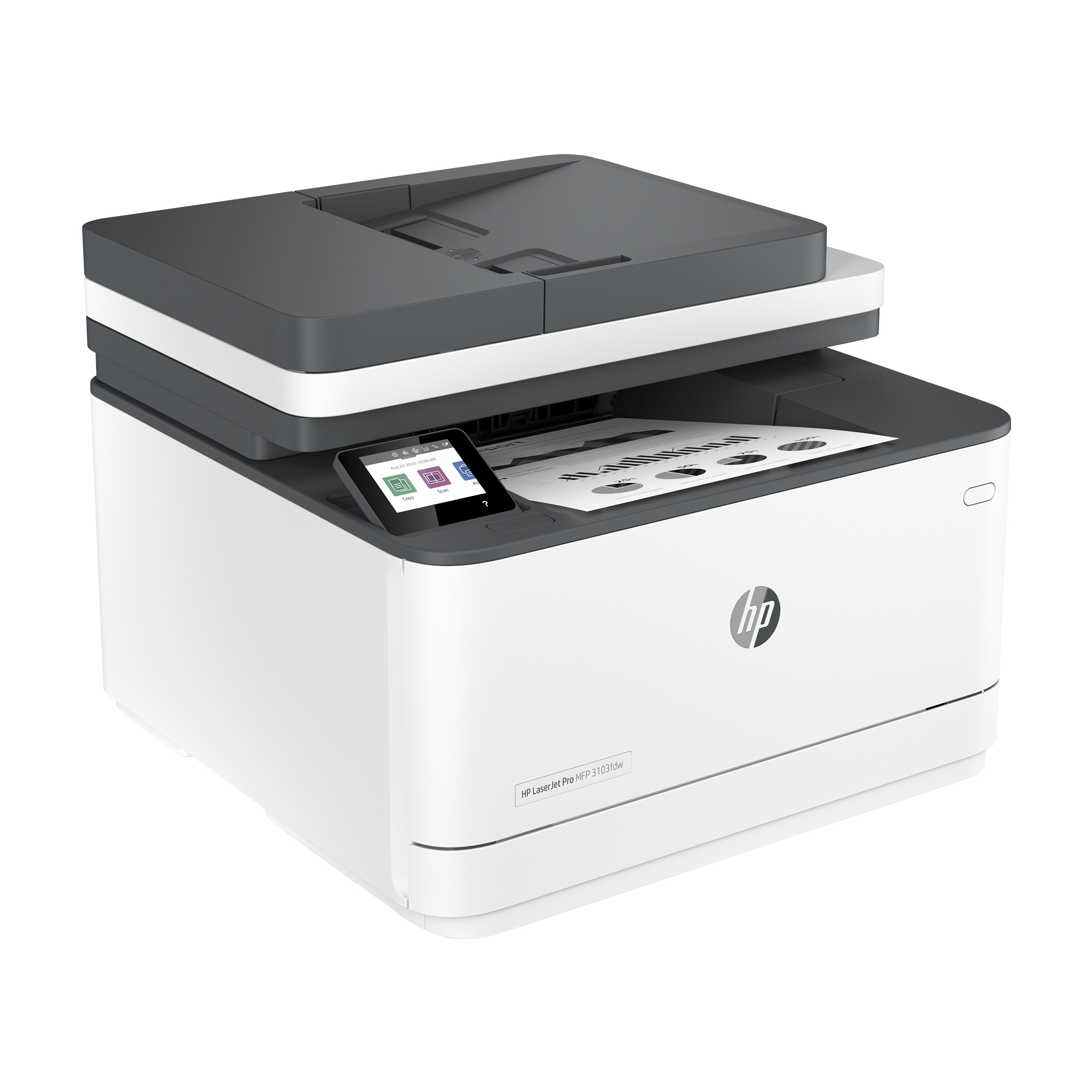 HP LaserJet Pro MFP 3103fdw - Impresora multifunción - B/N - laser - Legal (216 x 356 mm) (original) - A4/Legal (material) - hasta 35 ppm (copiando) - hasta 35 ppm (impresión) - 250 hojas - 33.6 Kbps - USB 2.0, LAN, Wi-Fi(n), Bluetooth