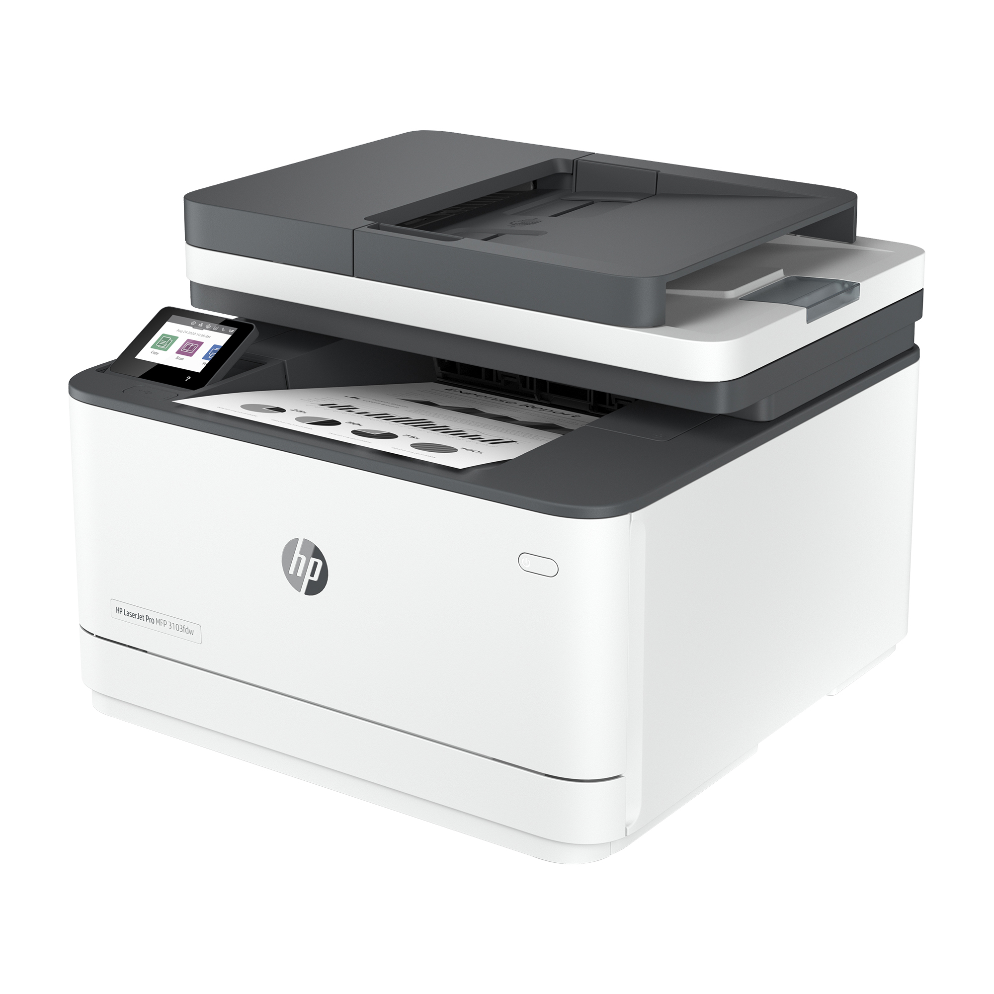 HP LaserJet Pro MFP 3103fdw - Impresora multifunción - B/N - laser - Legal (216 x 356 mm) (original) - A4/Legal (material) - hasta 35 ppm (copiando) - hasta 35 ppm (impresión) - 250 hojas - 33.6 Kbps - USB 2.0, LAN, Wi-Fi(n), Bluetooth