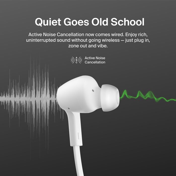 Belkin - Headphones - SoundForm ANC Wired Earbuds (U