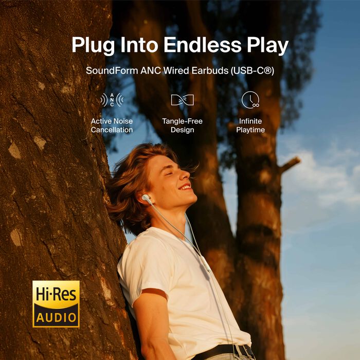 Belkin - Headphones - SoundForm ANC Wired Earbuds (U
