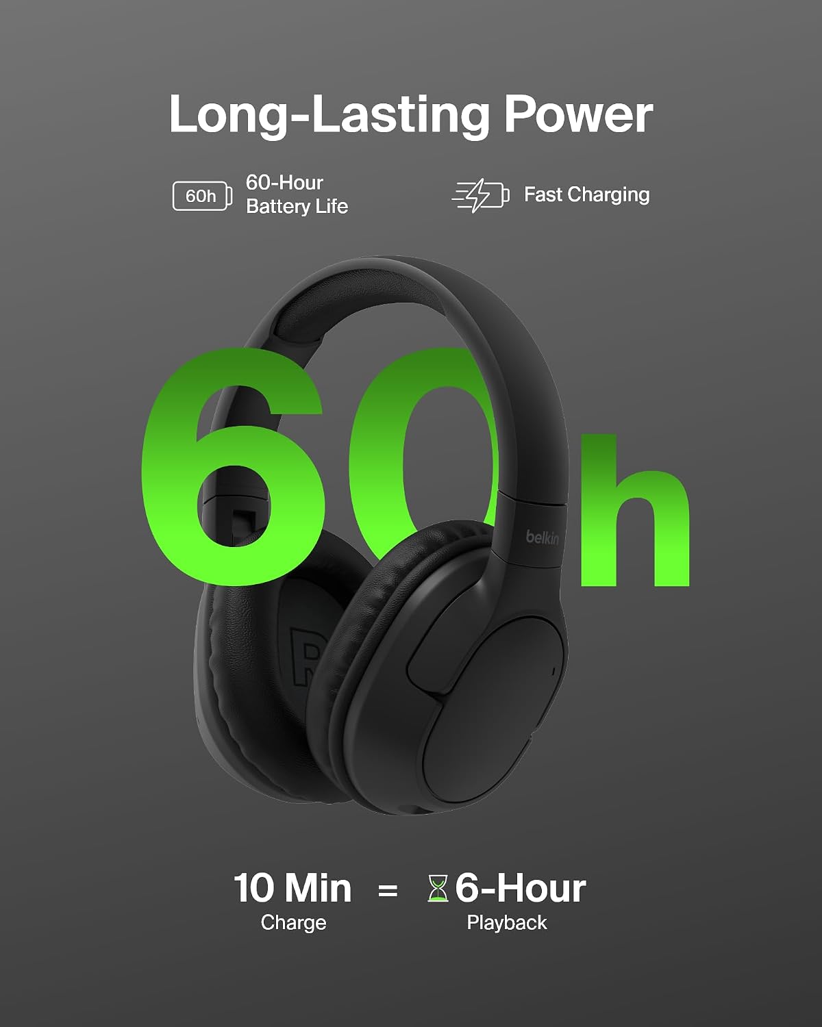 Belkin - Headphones - SoundForm Surround Wireless Ov