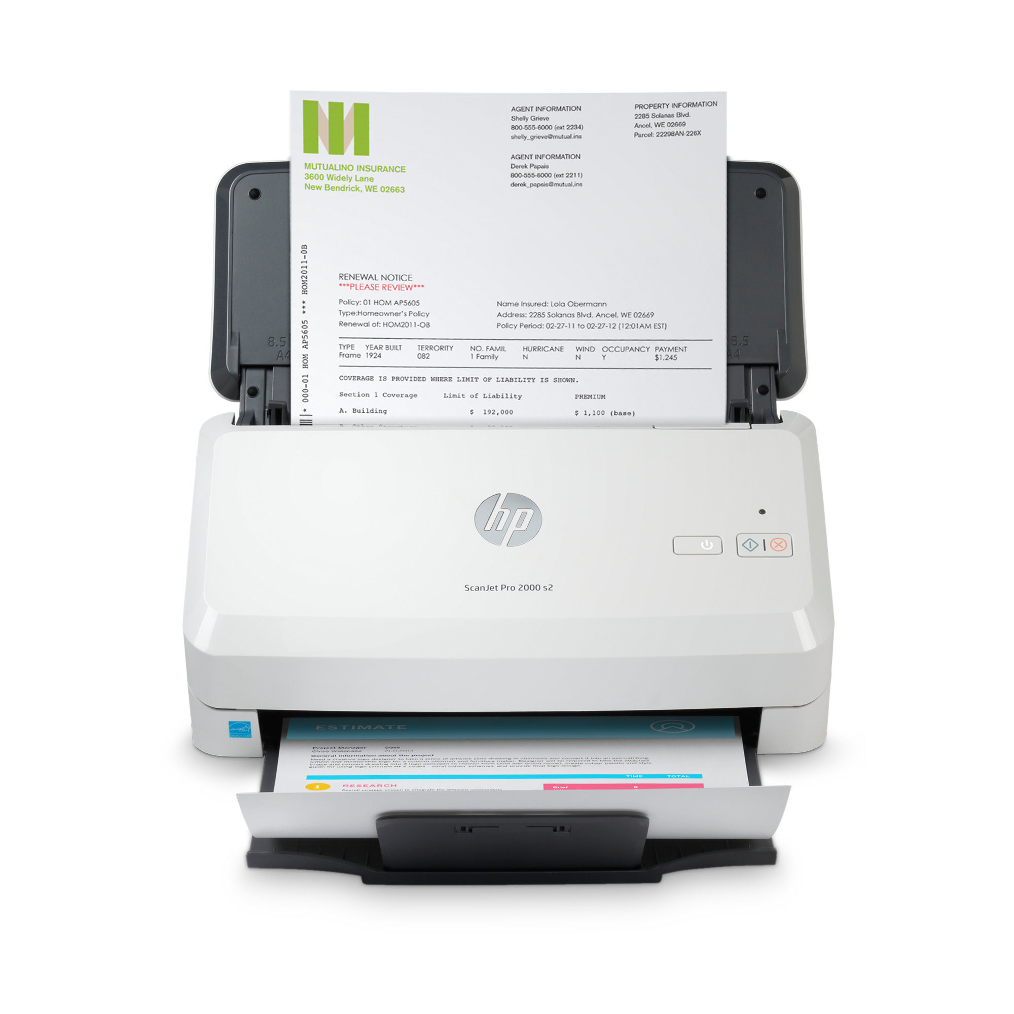 HP Scanjet Pro 2000 s2 Sheet-feed - Escáner de documentos - CMOS / CIS - a dos caras - 216 x 3100 mm - 600 ppp x 600 ppp - hasta 35 ppm (mono) - Alimentador automático de documentos (ADF) (50 hojas) - hasta 3500 exploraciones por día - USB 3.0