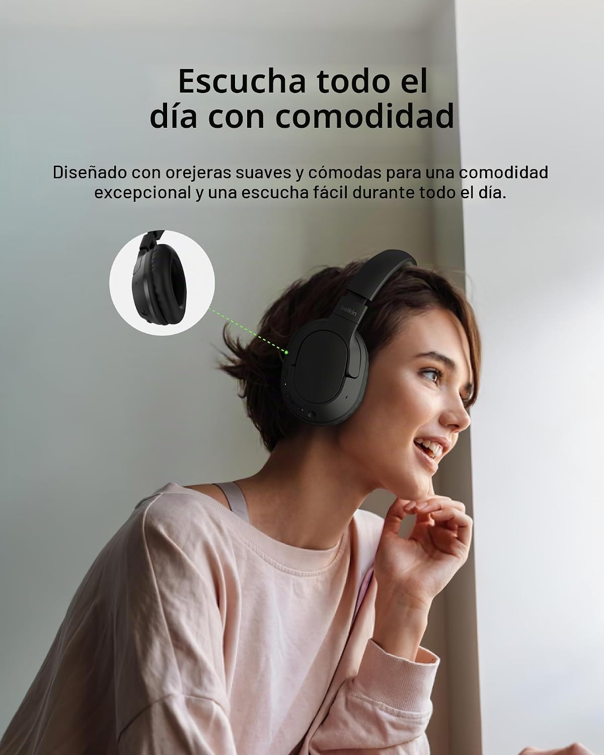 Belkin - Headphones - SoundForm Surround Wireless Ov
