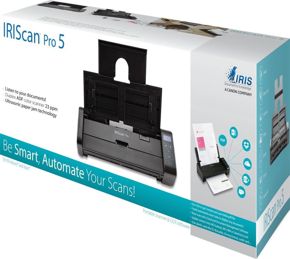 Scanner IRIScan Pro5 con ADF 23 PPM Dúplex