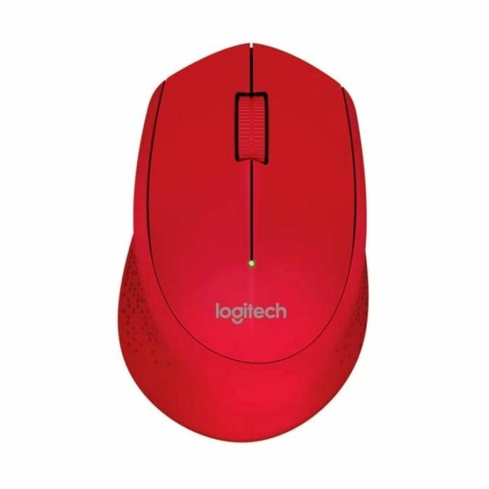 Logitech M280 - Ratón - diestro - óptico - 3 botones - inalámbrico - 2.4 GHz - receptor inalámbrico USB - rojo