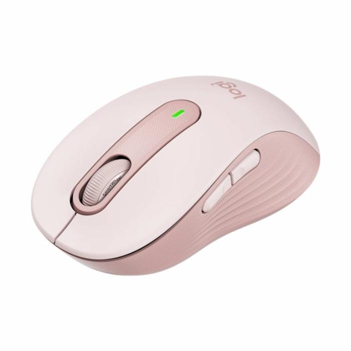 Logitech Signature M650 - Ratón - manos pequeñas - diestro y zurdo - inalámbrico - 2.4 GHz, Bluetooth - receptor de USB Logitech Logi Bolt - rosa