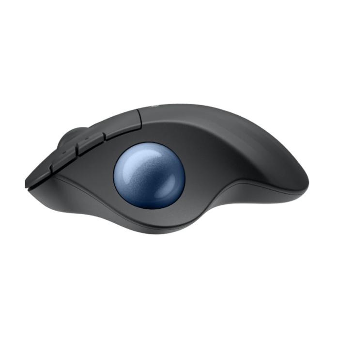 Logitech Ergo M575S Series - Mouse - Graphite+Blue Ball Bt