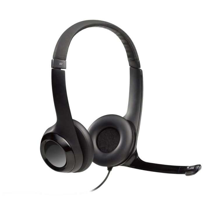Audifonos tipo Headset Logitech H390 USB con Micrófono Negros - 981-000014