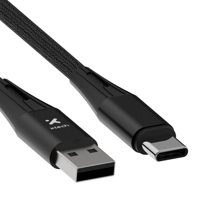CABLE  TYPE-C TO USB 2.0 NYLON 1.8M BLACK