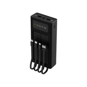 Xtech XPB-200 - Solar Power Bank - 24 pin USB-C / 4 pin USB Type A / 5 pin Micro-USB Type A - 24 pin USB-C / 4 pin USB Type A / 5 pin Micro-USB Type A - Lithium ion polymer - Para Universal - built-in charg cables20,000mAh