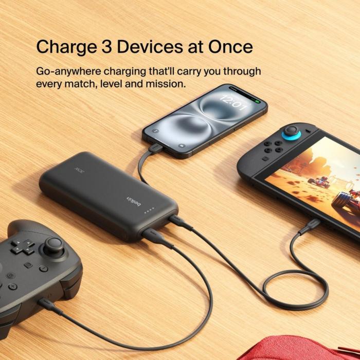 Belkin - Power bank - Lithium ion - Para - - N Switch 2 20k