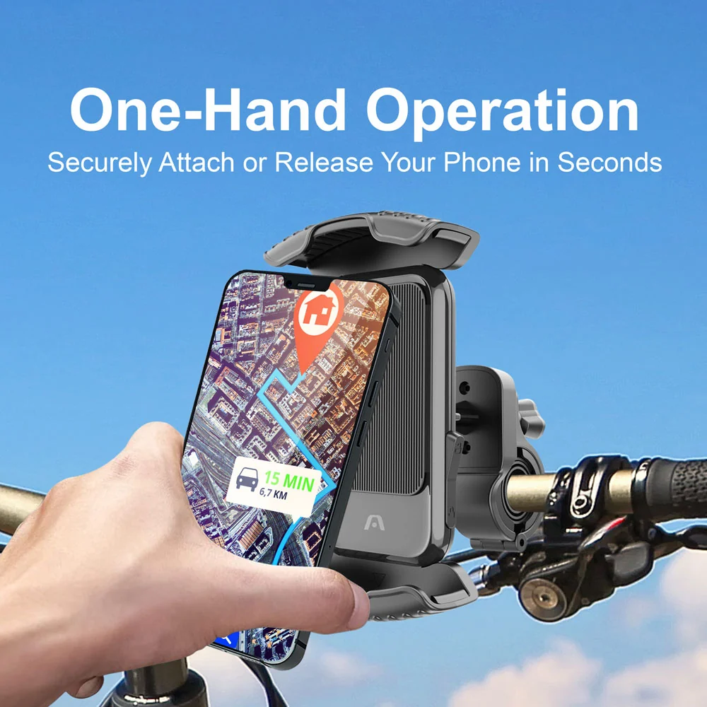 ARGOM - SOPORTE DE TELEFONO PARA BICICLETA O MOTOCICLETA