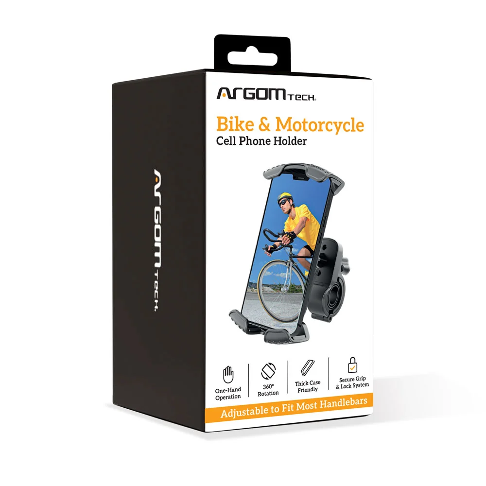 ARGOM - SOPORTE DE TELEFONO PARA BICICLETA O MOTOCICLETA